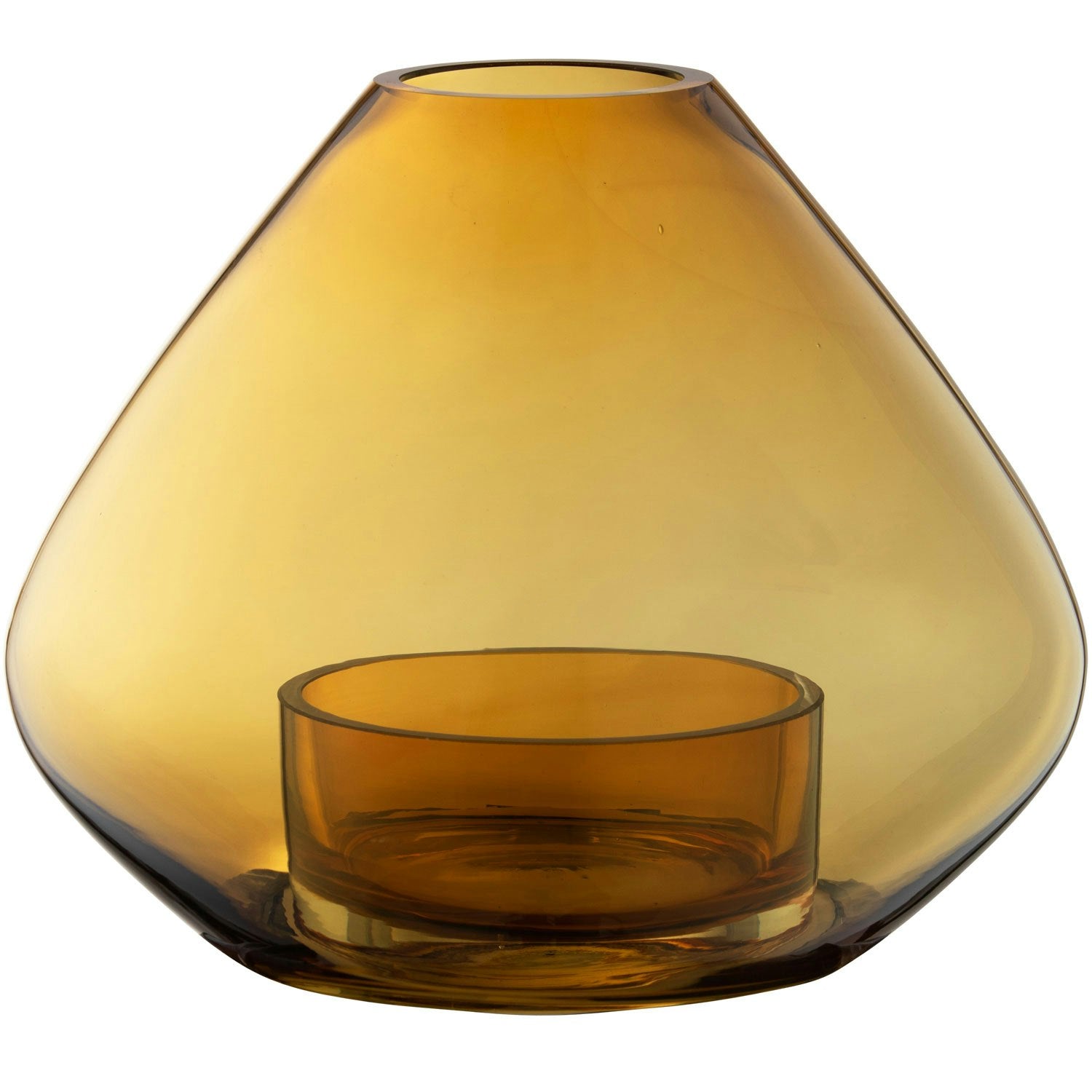 AYTM Uno Candle Holder / Vase Amber Ø25,9 Cm