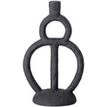 Bloomingville Polyresin Kerzenständer, Schwarz