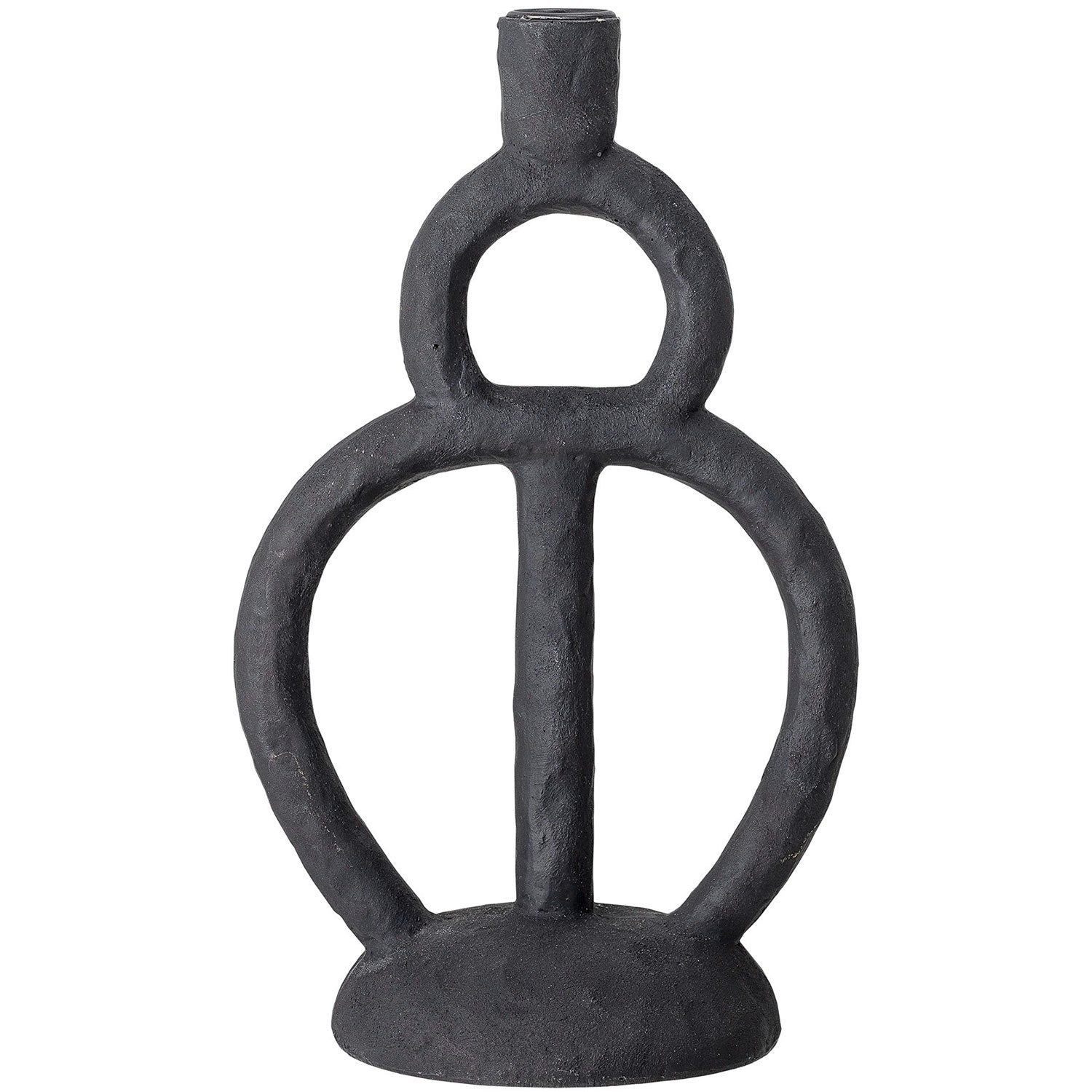 Bloomingville Polyresin Kerzenständer, Schwarz