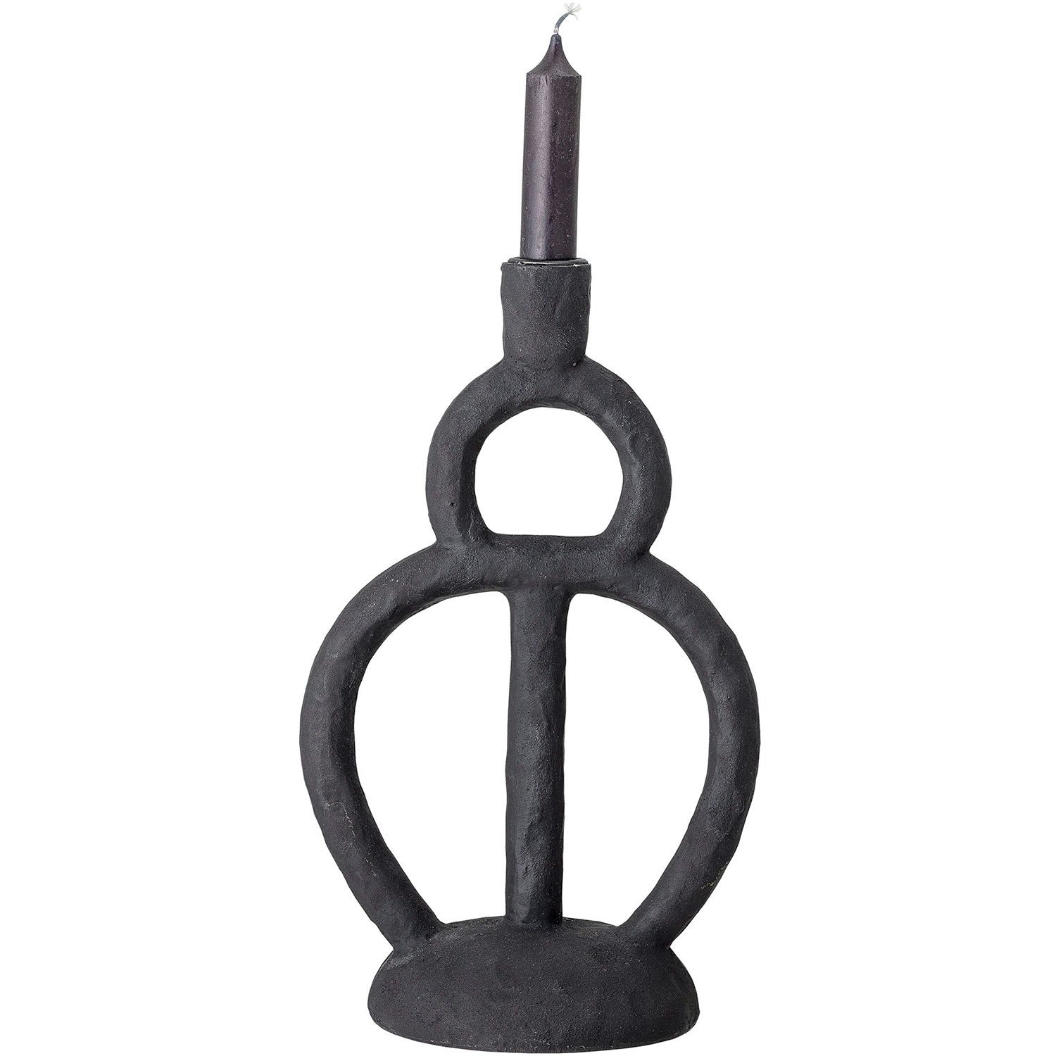 Bloomingville Polyresin Kerzenständer, Schwarz