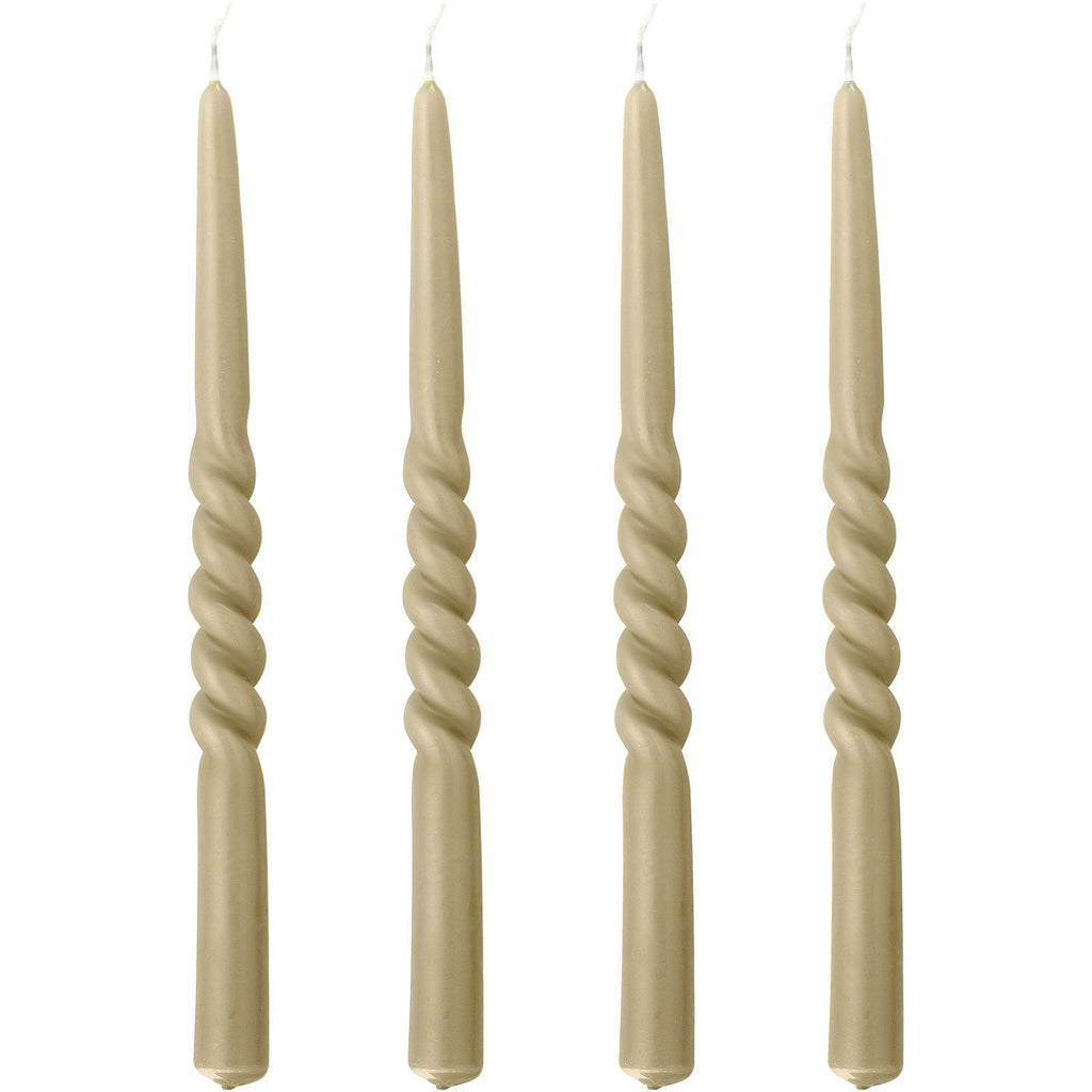 Bloomingville Twist Kerzen Natur 4-er Set