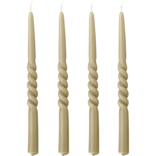 Bloomingville Twist Kerzen Natur 4-er Set