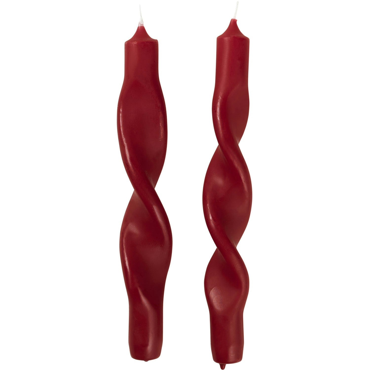 Broste Copenhagen Twist Kerze 23 Cm 2-er Set, Truely Red