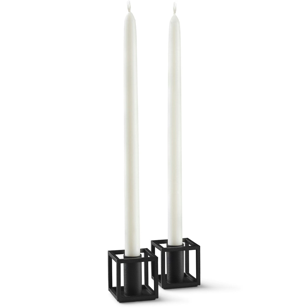 By Lassen Kubus Micro Kerzenhalter 2-er Set, Schwarz