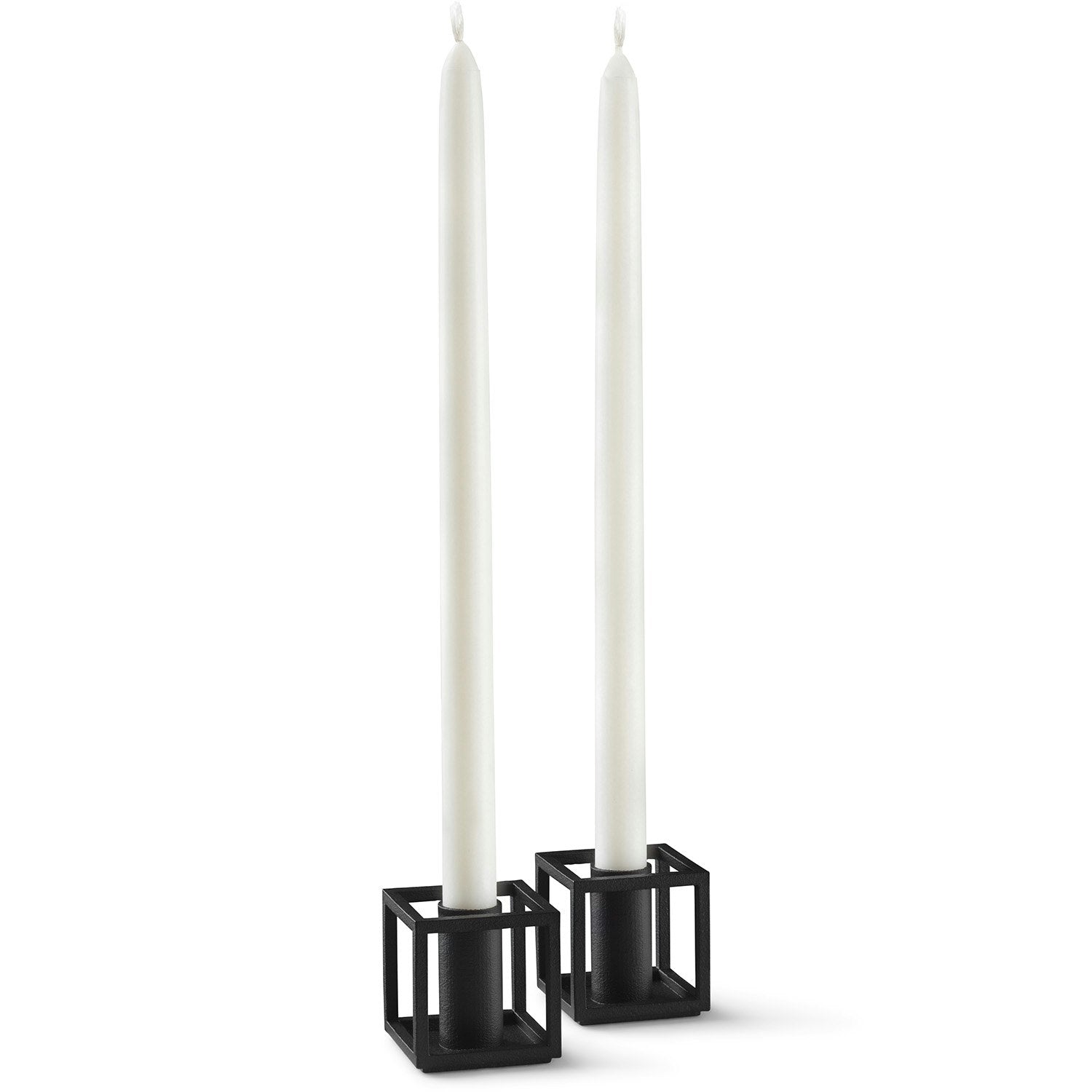 By Lassen Kubus Micro Kerzenhalter 2-er Set, Schwarz