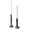 Cozy Living Dagny Kerzenhalter 2-er Set, Toffee Brown