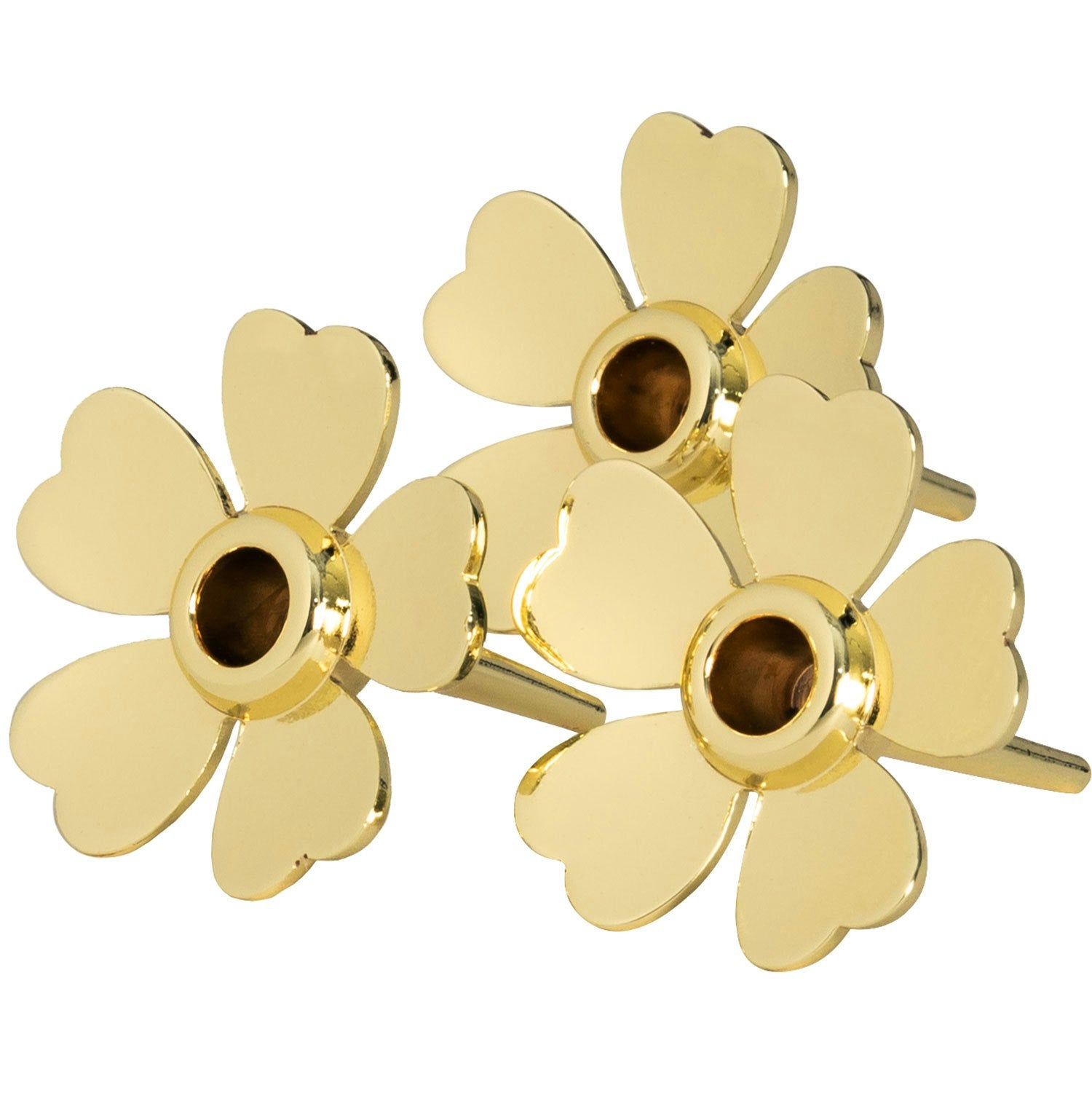 Design House Stockholm Me To You Candle Holder 3-pack, Gold Plated