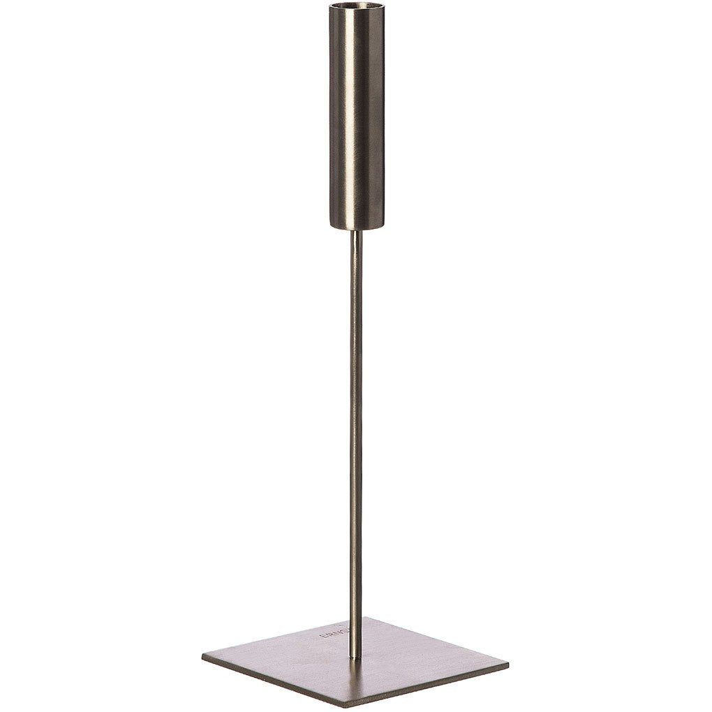 Ernst Kerzenhalter Gebürstetes Aluminium H30 Cm
