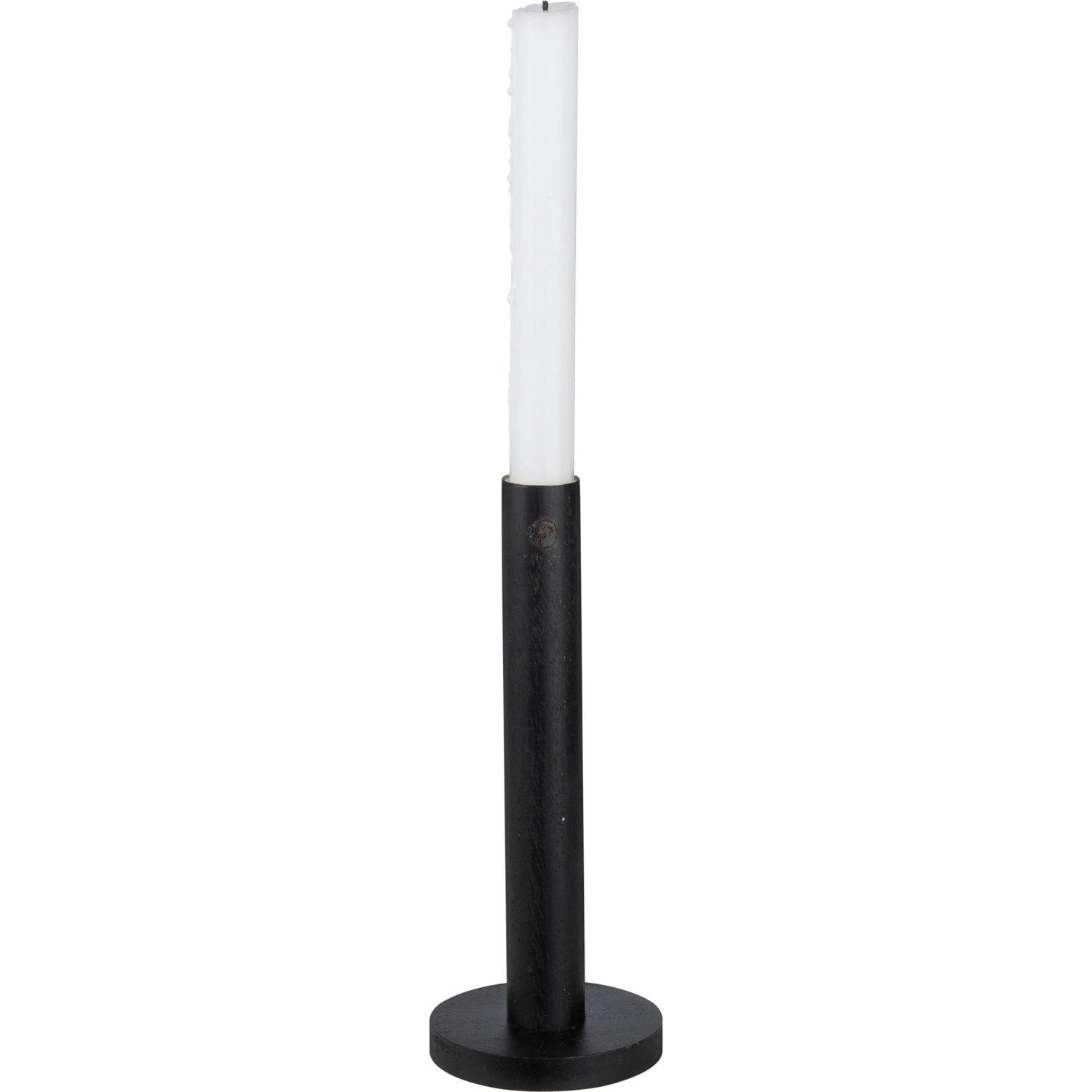 Ernst Kerzenhalter Holz Schwarz, 20 Cm