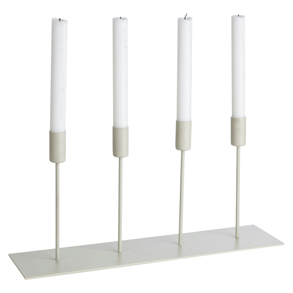 Ernst Kerzenhalter Metall, 42 Cm Beige