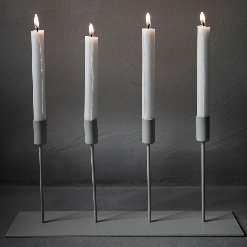 Ernst Kerzenhalter Metall, 42 Cm Beige