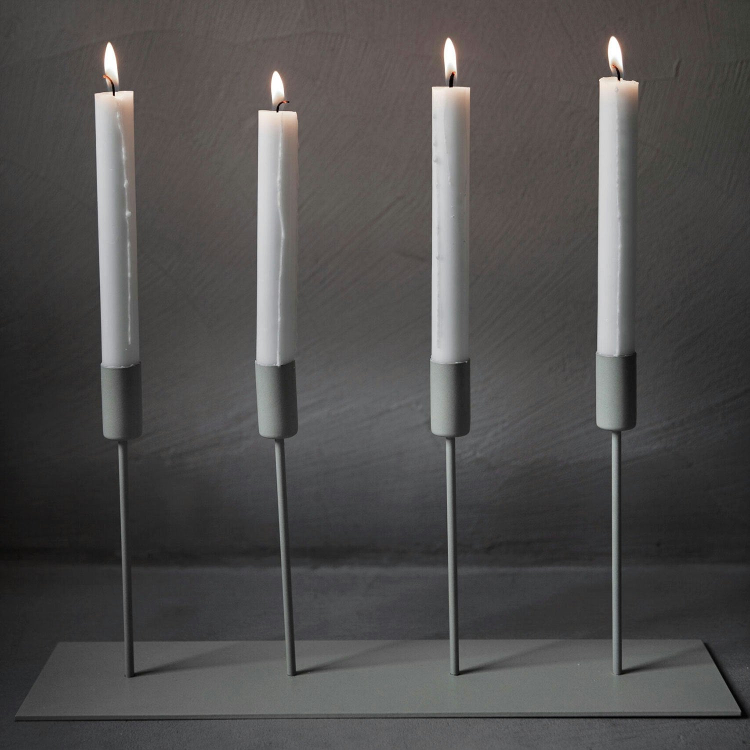 Ernst Kerzenhalter Metall, 42 Cm Beige