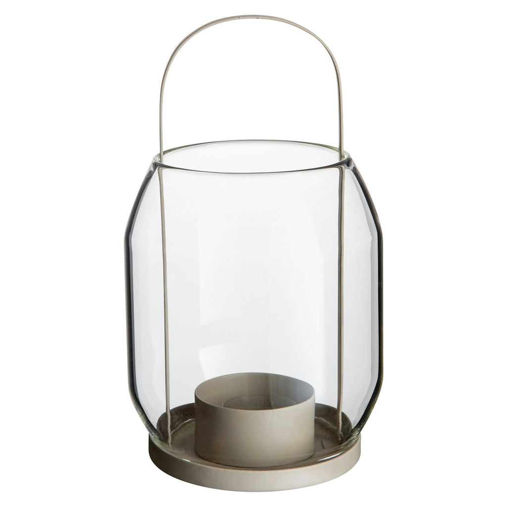 Ernst Kerzenständer Glas, 22 Cm Beige