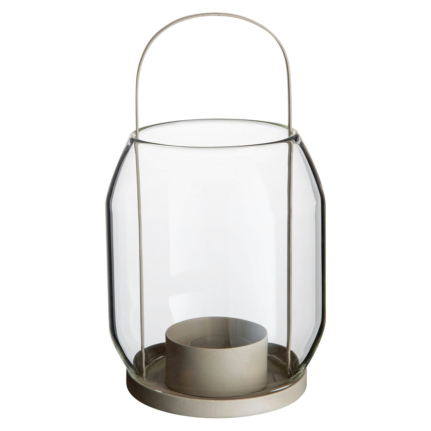 Ernst Kerzenständer Glas, 22 Cm Beige