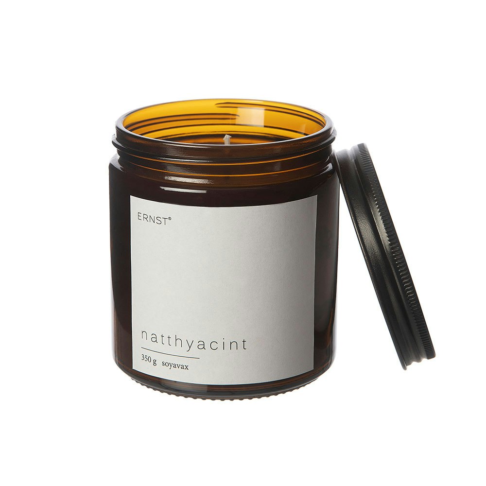 Ernst Night Hyacinth Duftkerze Braun Glas 200 G