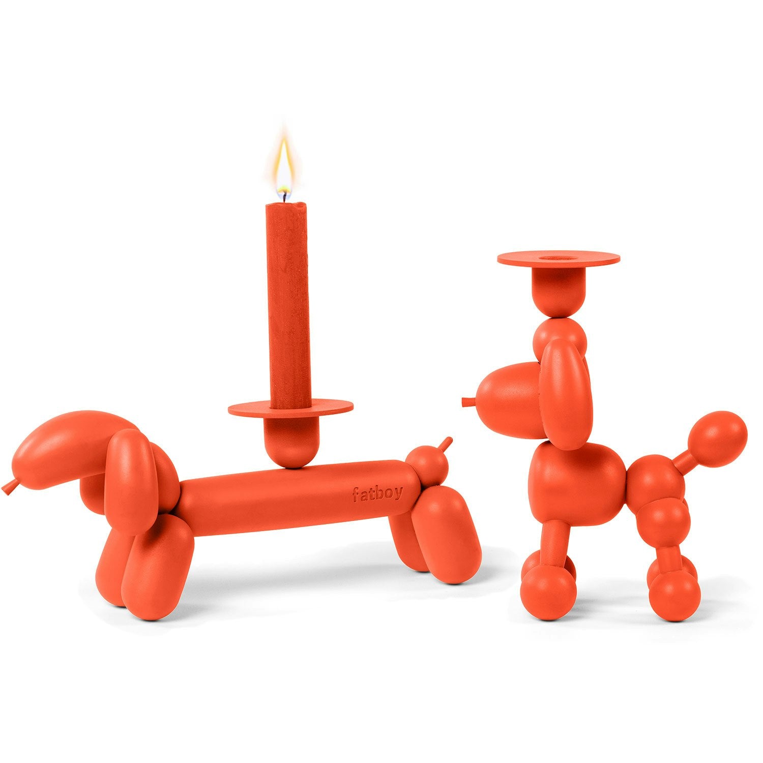 Fatboy Can-Dog Candle Holder, Orange