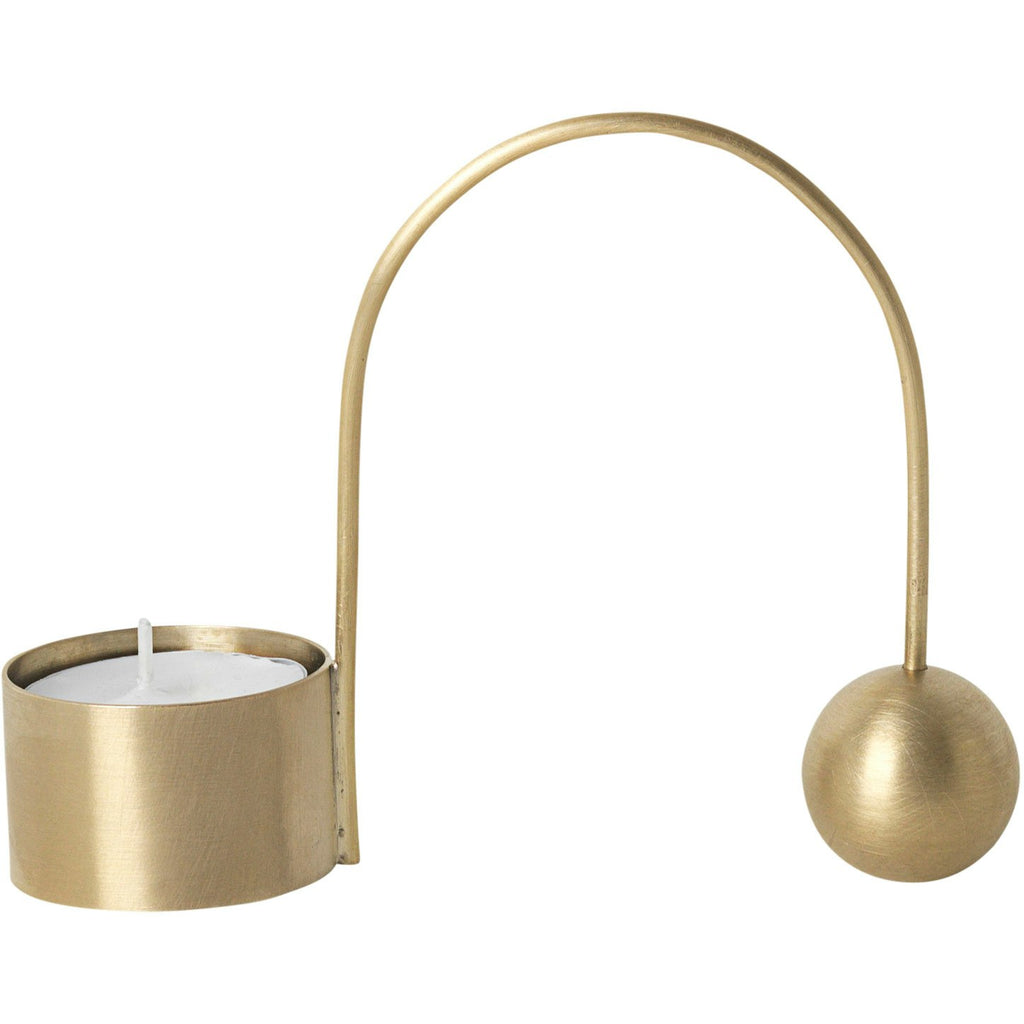 Ferm LIVING Balance Kerzenständer, Messing