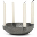 Ferm LIVING Bowl Kerzenständer 15 Cm ,  Black Brass