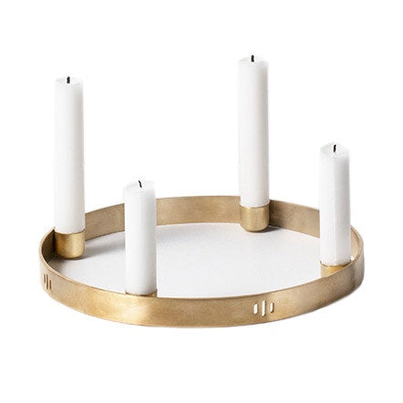 Ferm LIVING Circle Kerzenhalter Klein, Messing