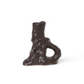 Ferm LIVING Dito Kerzenhalter Steingut 11,5x12 Cm, Dunkelbraun