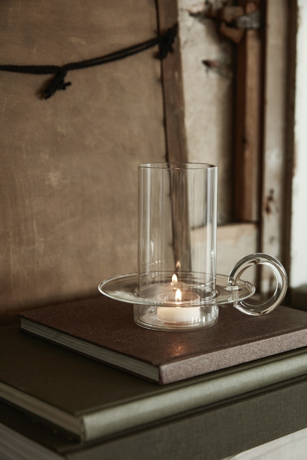 Ferm LIVING Luce Kerzenhalter 14x14,5 Cm, Transparent