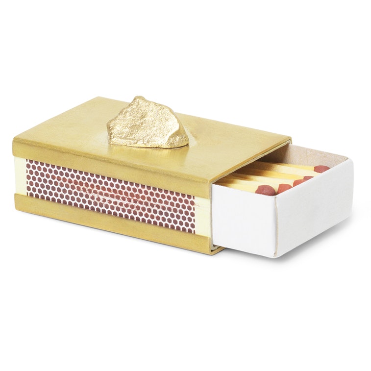 Ferm LIVING Stone Etui Für Streichholzschachtel, Messing