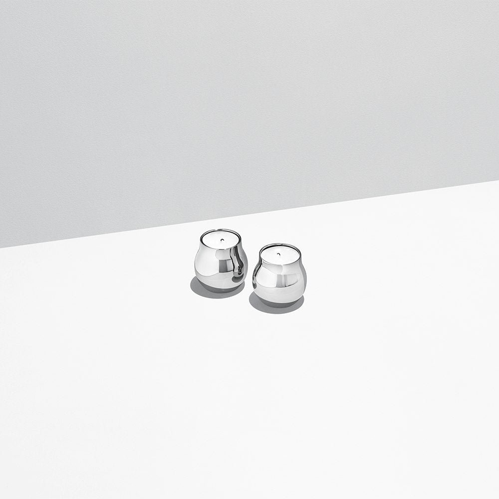 Georg Jensen Cafu Teelichthalter 58mm Edelstahl, 2er-Pack