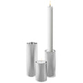 Georg Jensen Kerzenständer / Kerzenhalter Edelstahl 3 Teile