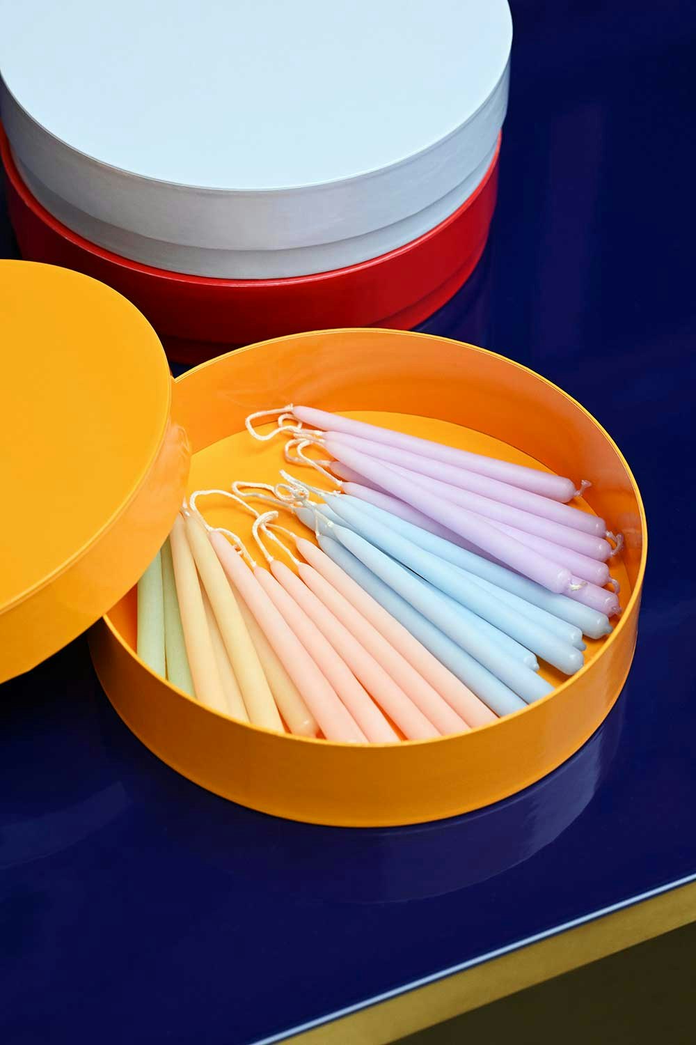 Hay Mini Swirl Kerze 10-er Set, Beige