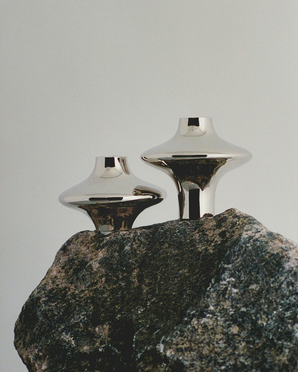  Doublet Kerzenhalter 9,5 Cm, Silber