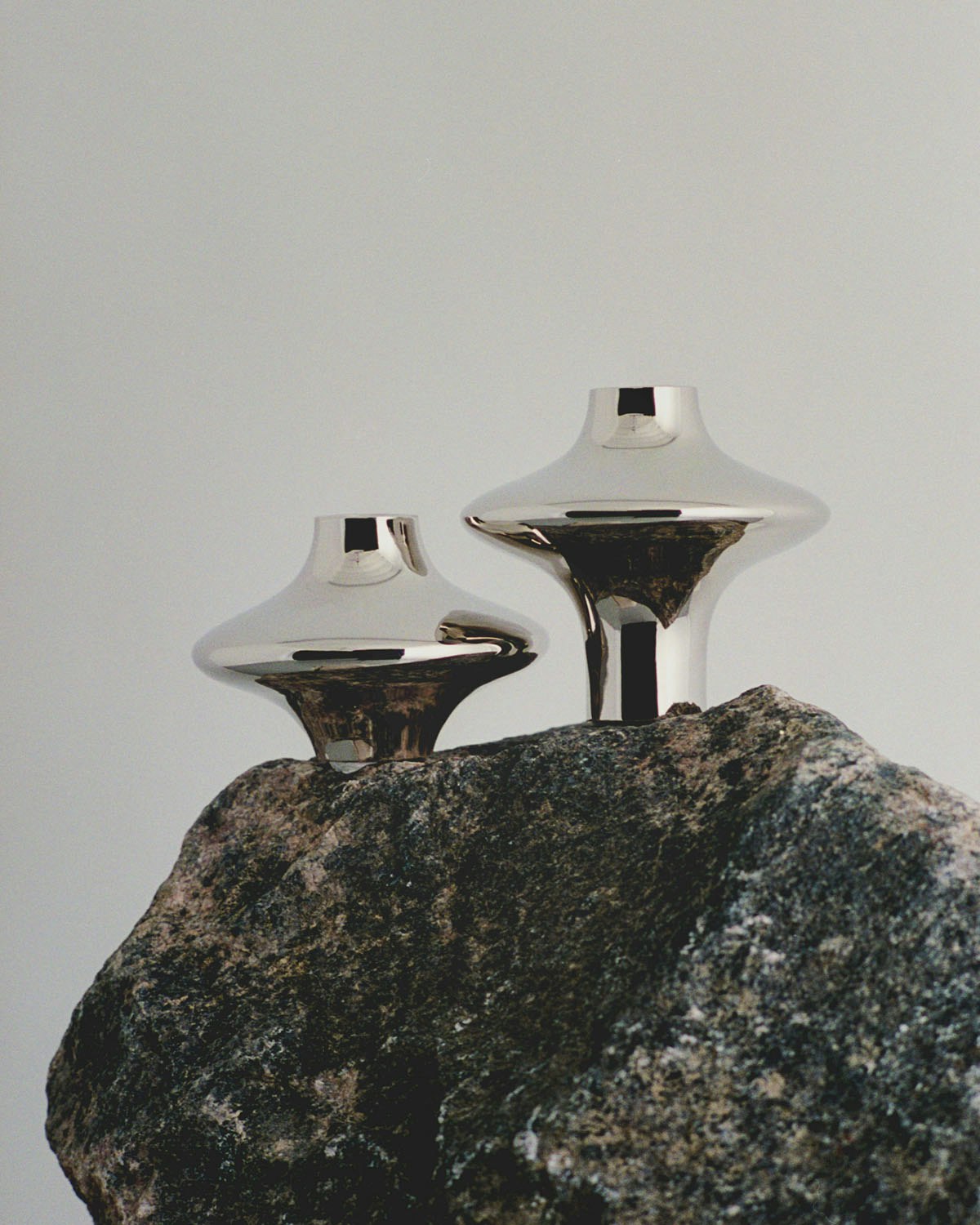  Doublet Kerzenhalter 9,5 Cm, Silber