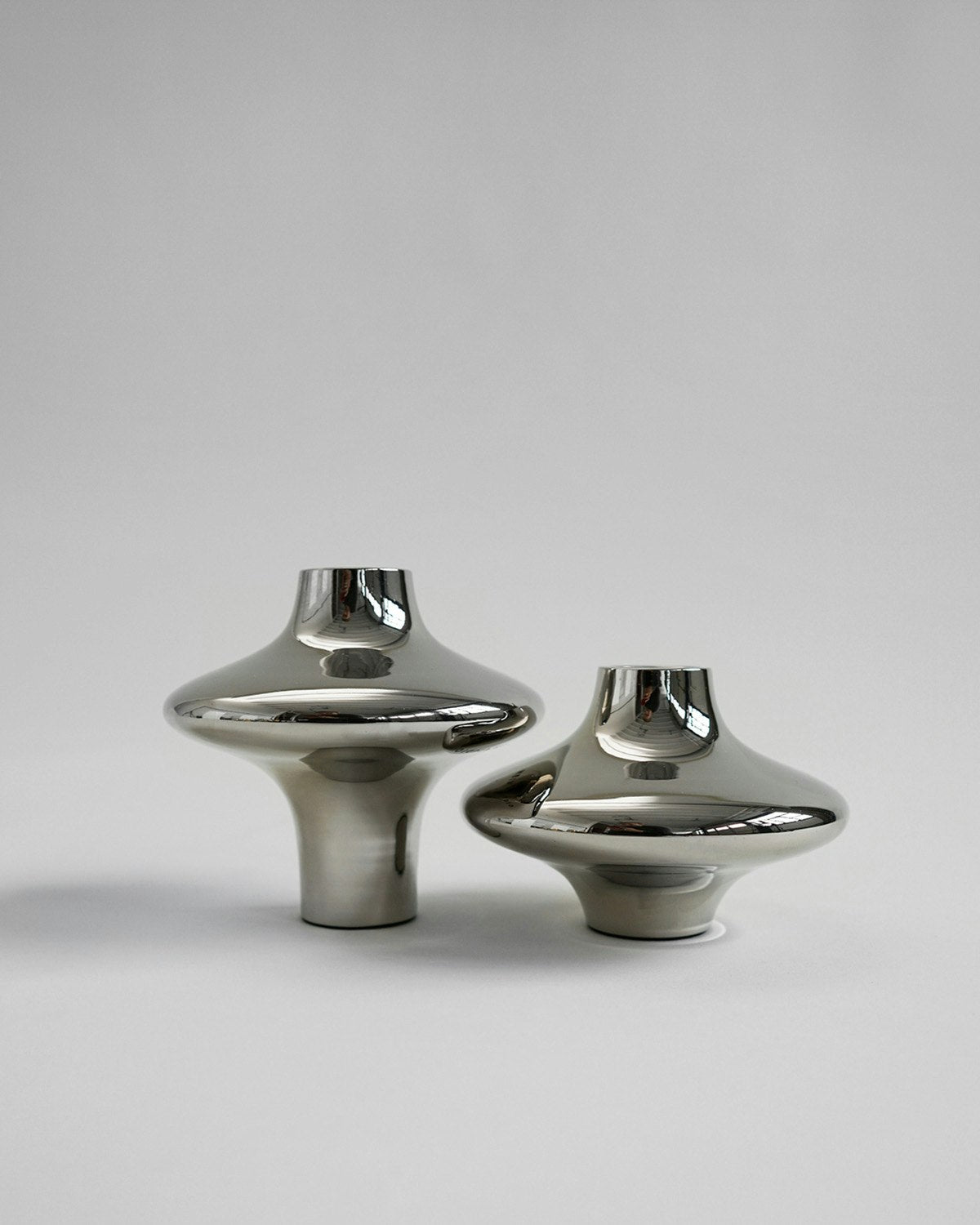  Doublet Kerzenhalter 6,5 Cm, Silber