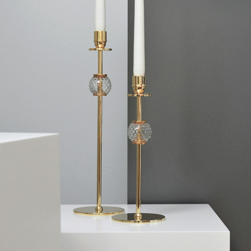  Alba Candlestick Brass, 40 Cm