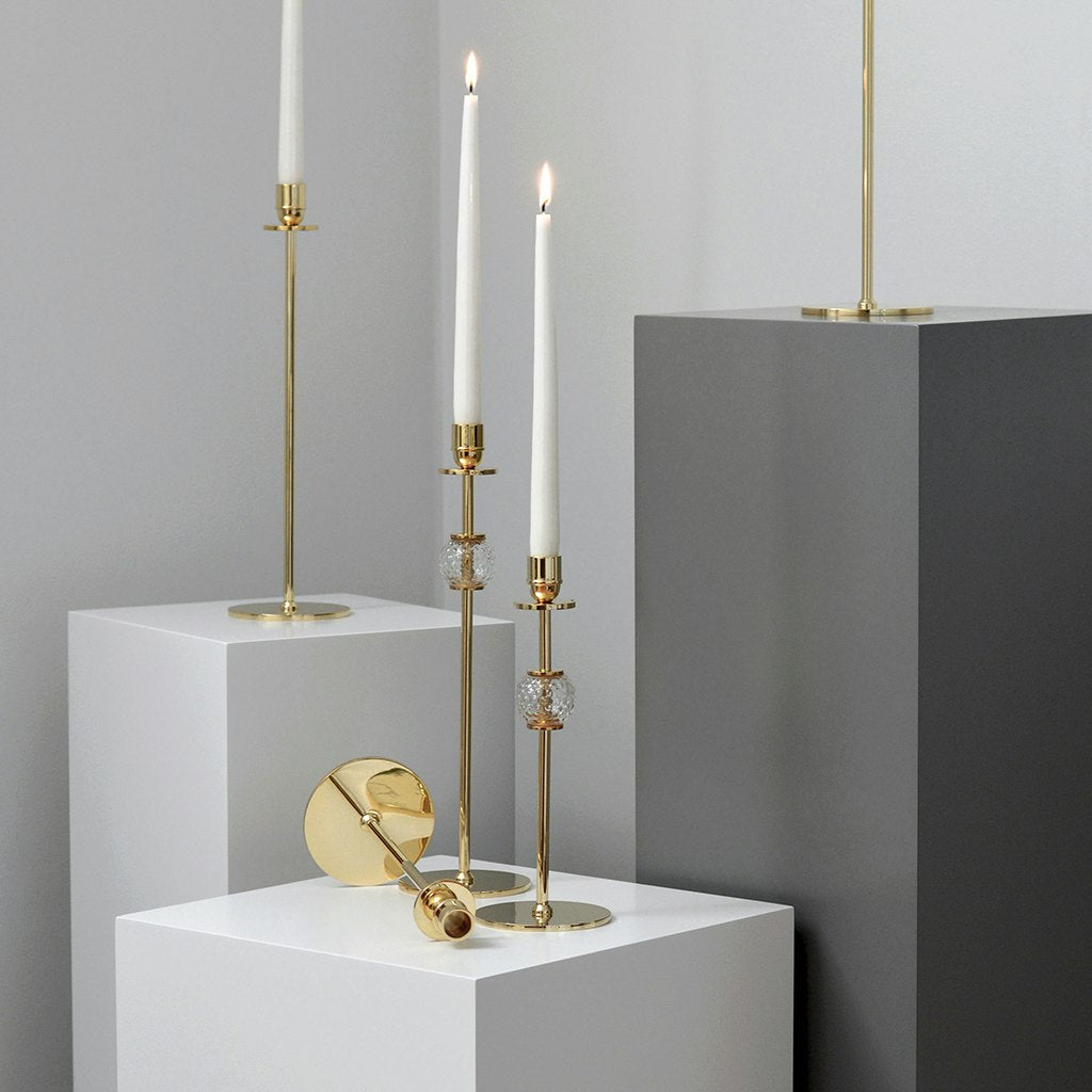 Alba Candlestick Brass, 30 Cm