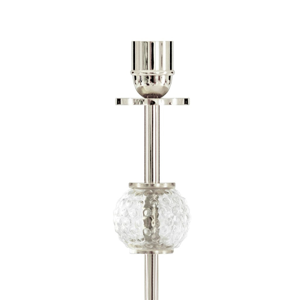  La Luna Candlestick Nickel Plated Brass, 40 Cm