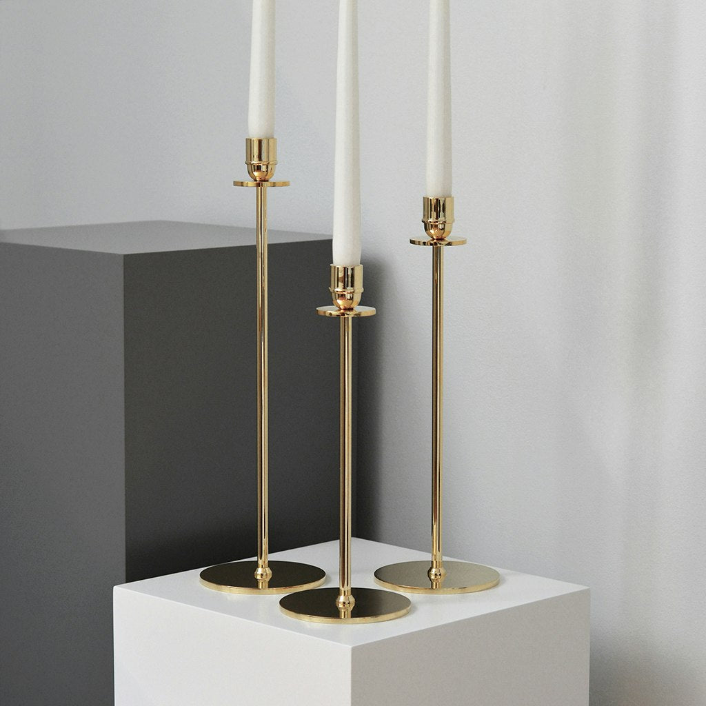  Luce Del Sole Candlestick Brass, 40 Cm