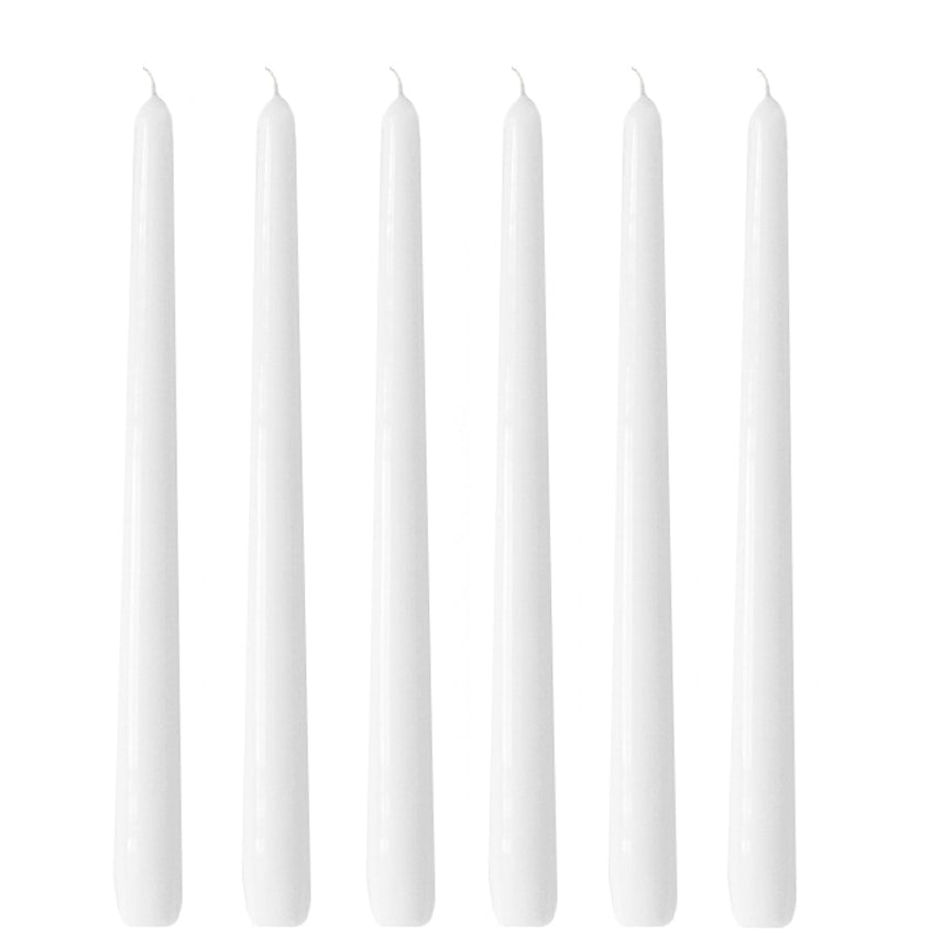  Tafelkerzen 6 Stk., White Gloss