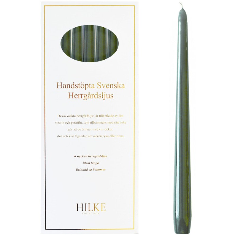  Tafelkerzen 6 Stk., Antique Green