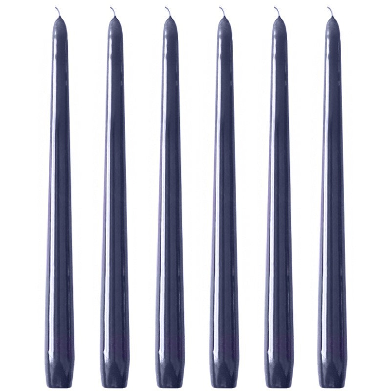  Tafelkerzen 6 Stk., Blue Grey