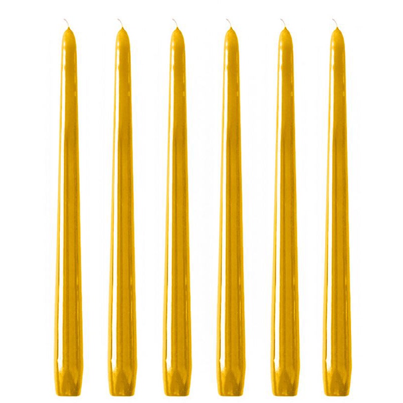  Tafelkerzen 6 Stk., Mustard