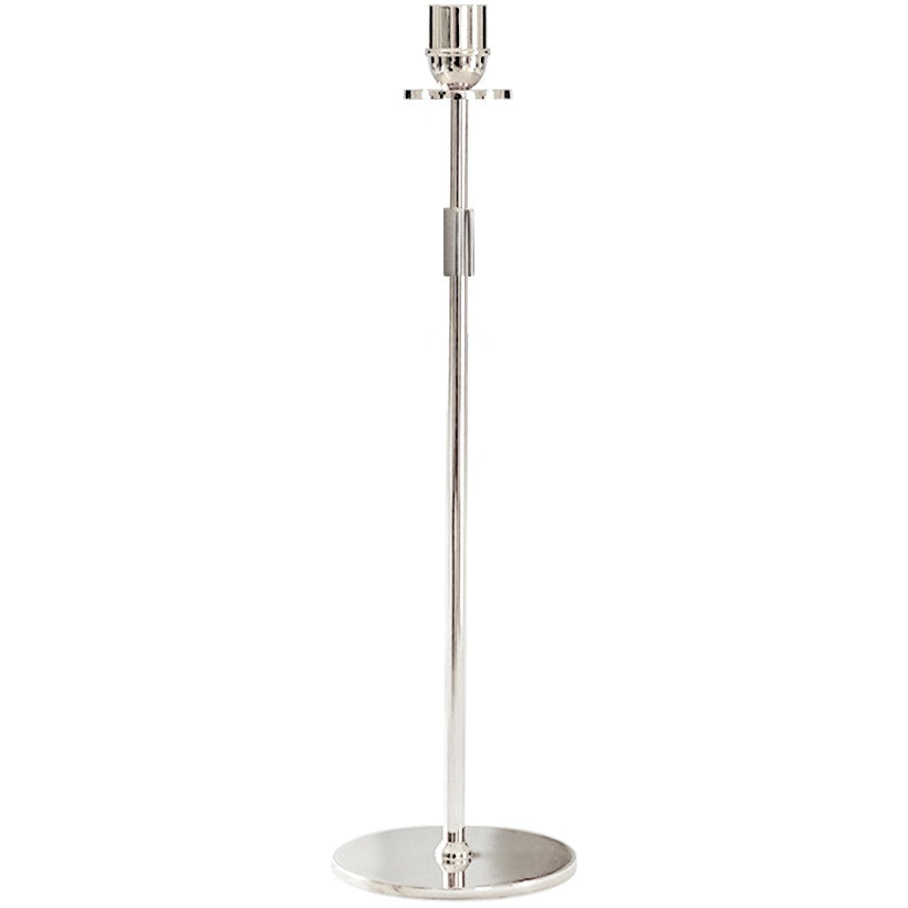  Tuti Candlestick 40 Cm, Nickel Plated Brass
