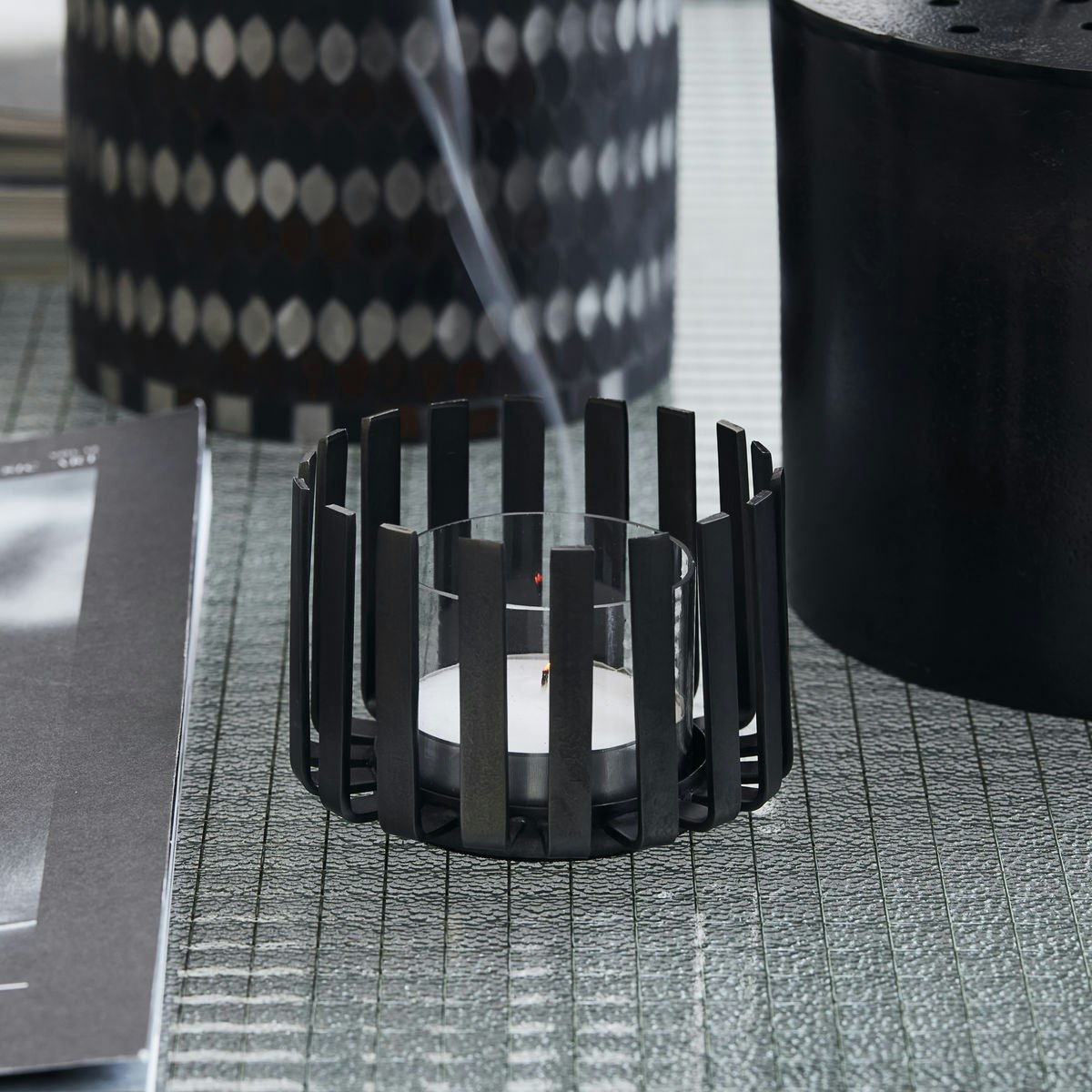 House Doctor Bars Candleholder Kerzenständer, Schwarz
