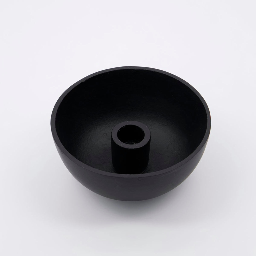 House Doctor Crown Kerzenständer Ø12.5 Cm, Schwarz