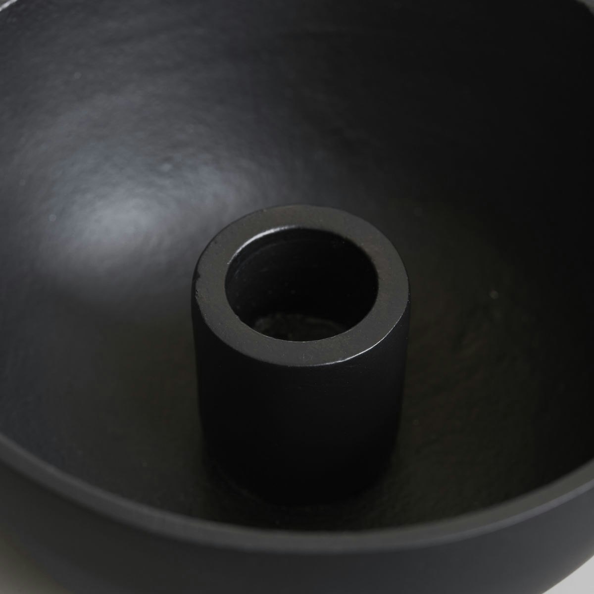 House Doctor Crown Kerzenständer Ø12.5 Cm, Schwarz