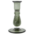House Doctor Glee Kerzenhalter Glas Grau H16 Cm