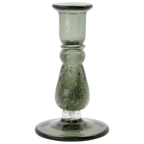 House Doctor Glee Kerzenhalter Glas Grau H16 Cm