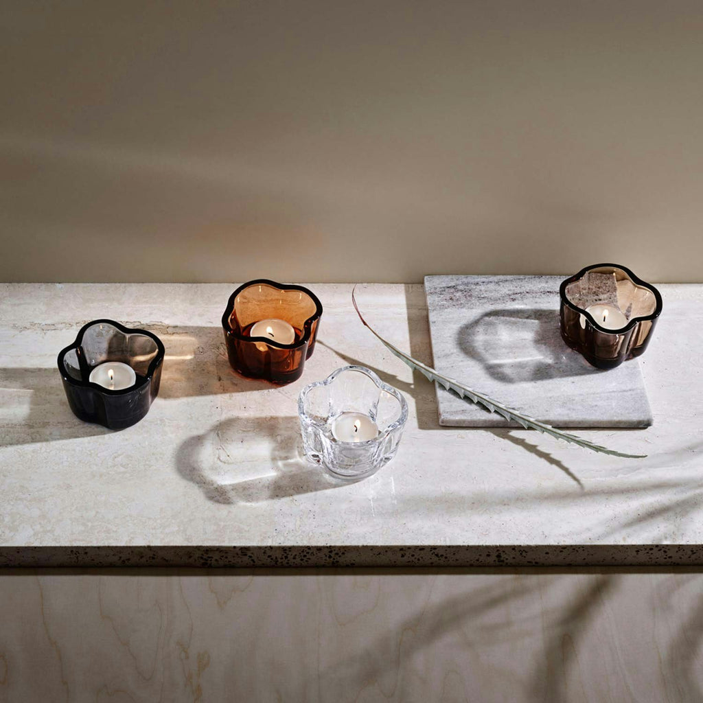 Iittala Alvar Aalto Windlicht, 6 Cm/ Seville Orange