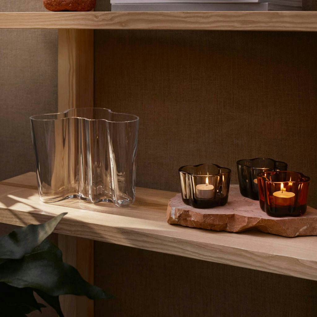 Iittala Alvar Aalto Windlicht, 6 Cm/ Seville Orange