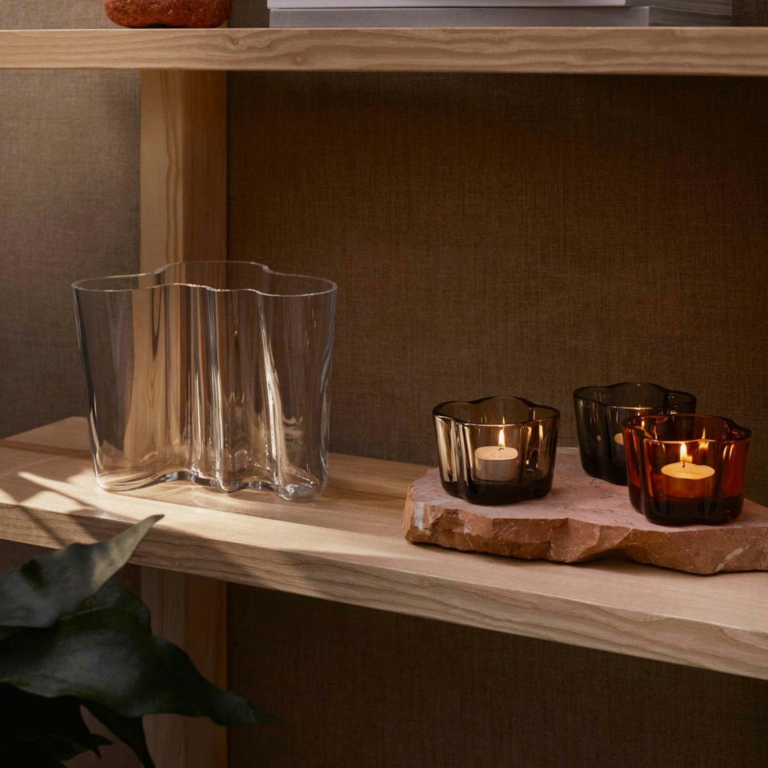 Iittala Alvar Aalto Windlicht, 6 Cm/ Seville Orange