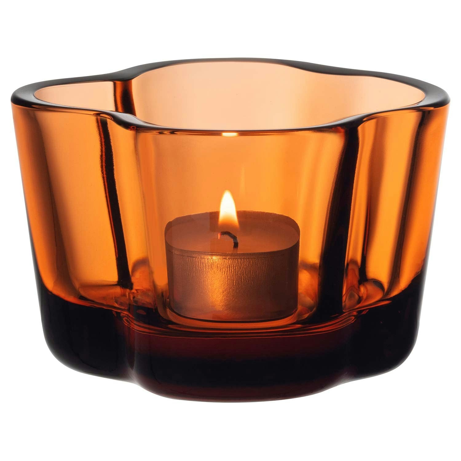 Iittala Alvar Aalto Windlicht, 6 Cm/ Seville Orange